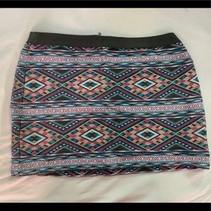 American Eagle Outfitters Woven Aztec Skirt
